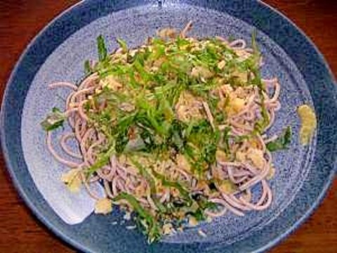 冷やしたぬき蕎麦